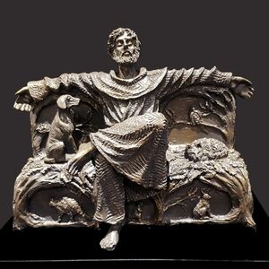 New Authentic Saint Francis Praising God's Creation Sculpture By Timothy Schmalz